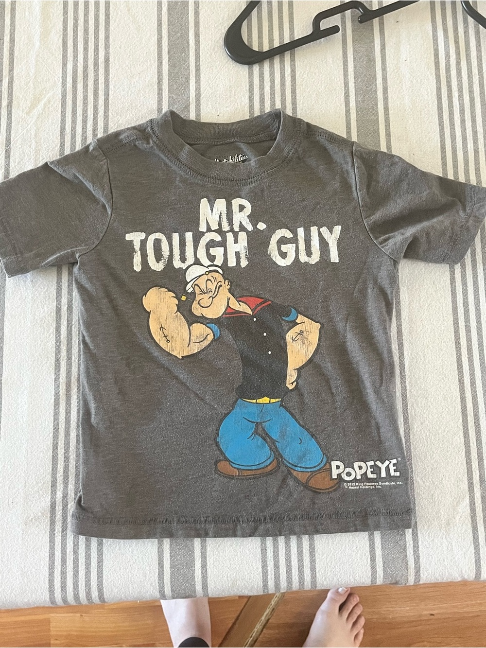 Old Navy Gray Popeye 'Mr. Tough Guy' Graphic Tee